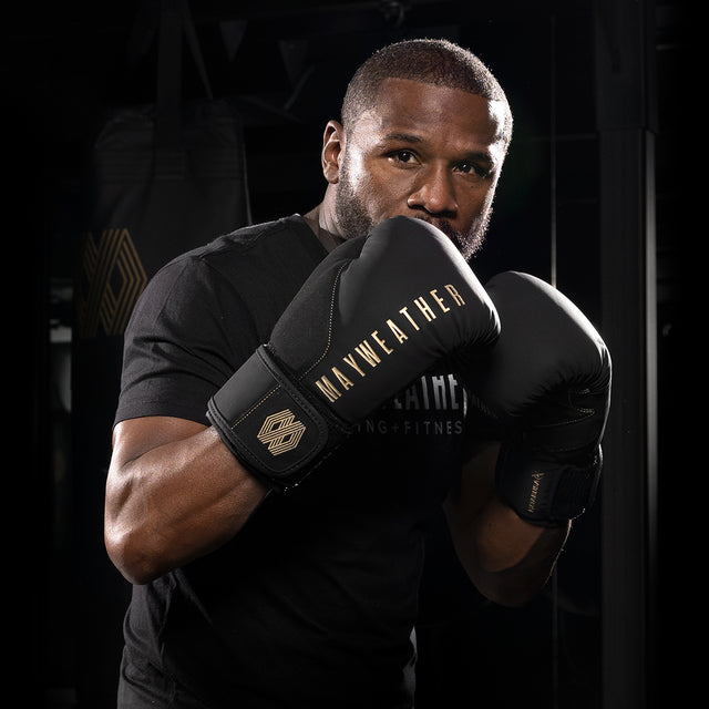 Hayabusa x Mayweather Boxningshandskar Champ - Svart/Guld