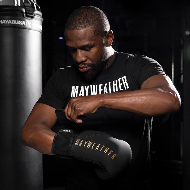 Hayabusa x Mayweather Boxningshandskar Champ - Svart/Guld
