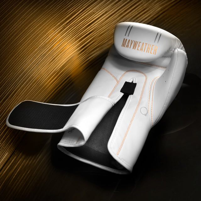 Gants de boxe Hayabusa x Mayweather Contender – Blanc/Or