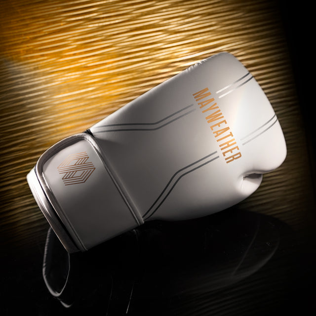 Gants de boxe Hayabusa x Mayweather Contender – Blanc/Or