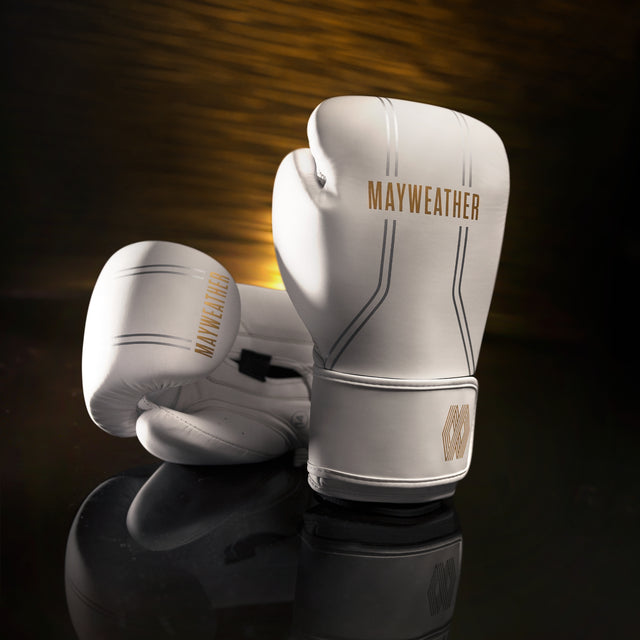 Gants de boxe Hayabusa x Mayweather Contender – Blanc/Or