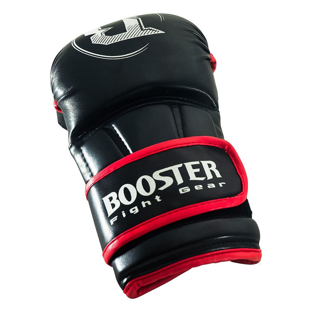 Booster MMA-Sparringshandschuhe Pro – Schwarz/Rot