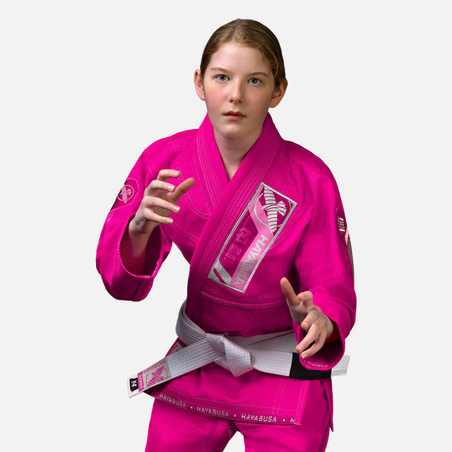 Hayabusa BJJ Kimono Ascend – Dětské – Růžové