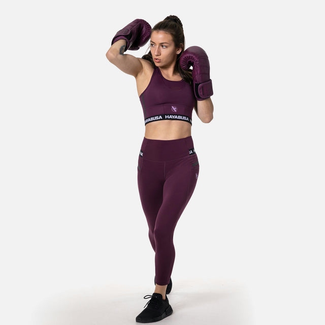 Hayabusa Sport-BH Crossback Damen – Weinrot
