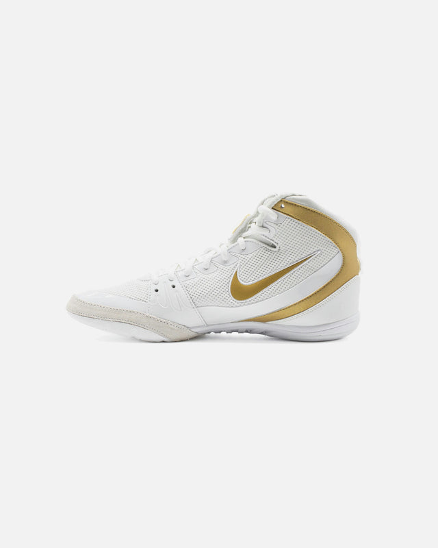 Botas de lucha Nike Freek – Blanco/Oro