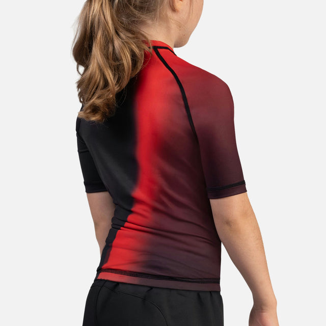 Rashguard Hayabusa Apex Nova manches courtes enfant - Rouge