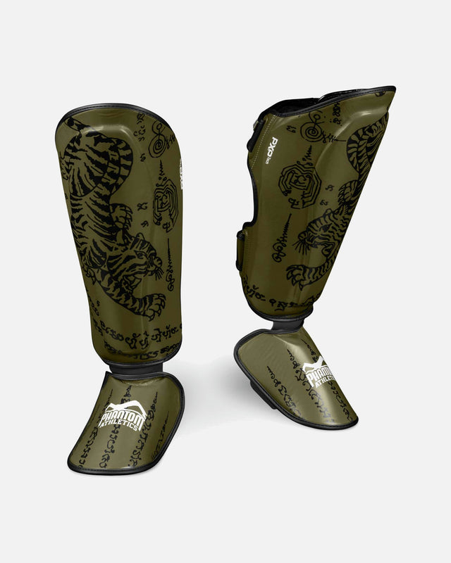 Phantom Athletics Benskydd Muay Thai – Armégrön