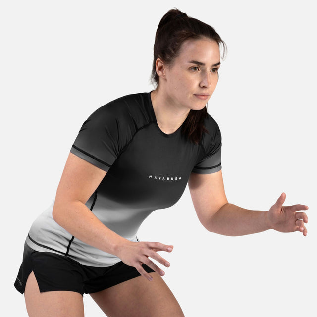 Rashguard Hayabusa Apex Nova Maniche Corte Donna – Grigio