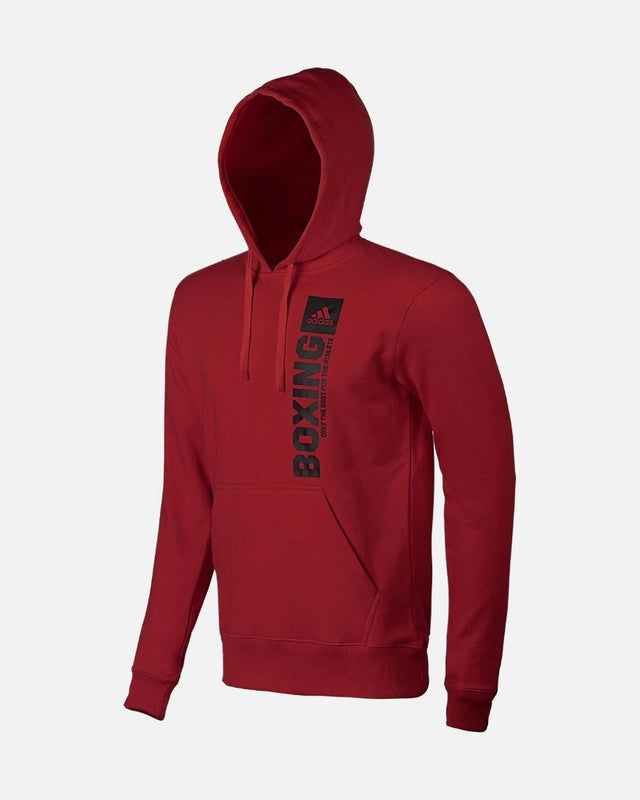 Adidas Hoodie Community Vertical Boxing – Rot/Schwarz