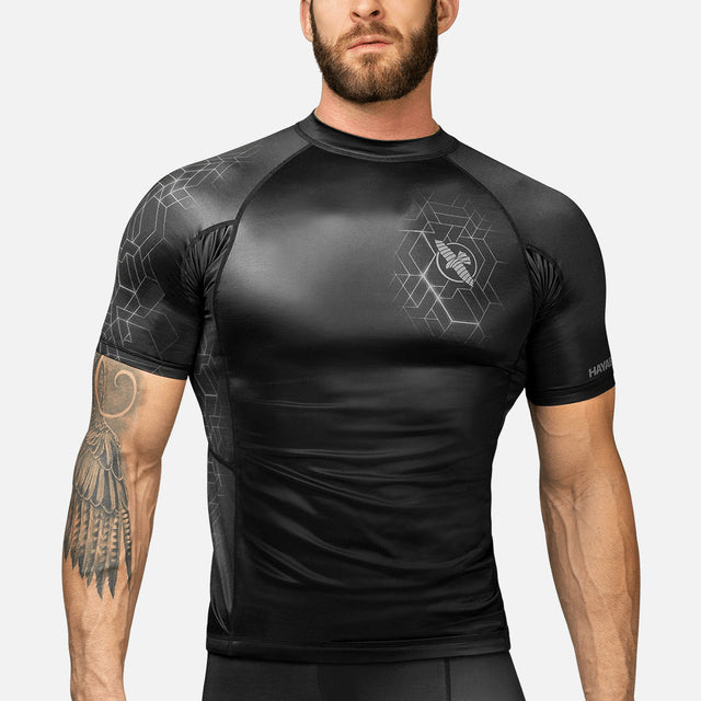 Hayabusa Rashguard Geo Kurzarm – Grau