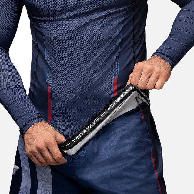 Marvel Rashguard Captain America Long Sleeves – Blue