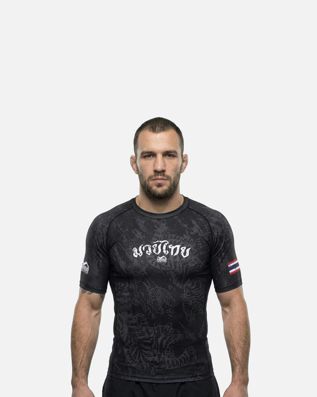Phantom Athletics Rashguard Muay Thai – Sort/Grå