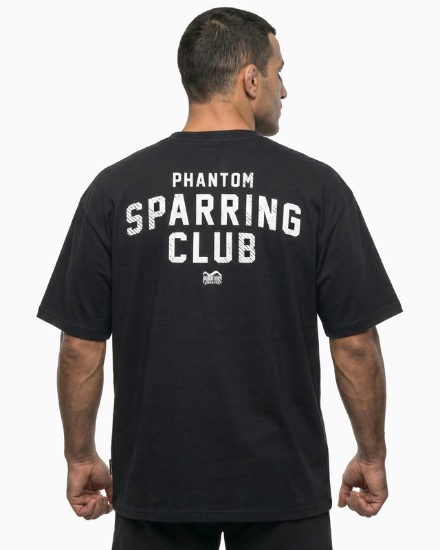 Phantom Athletics Trička Sparring Club Oversize Heavy – Černé