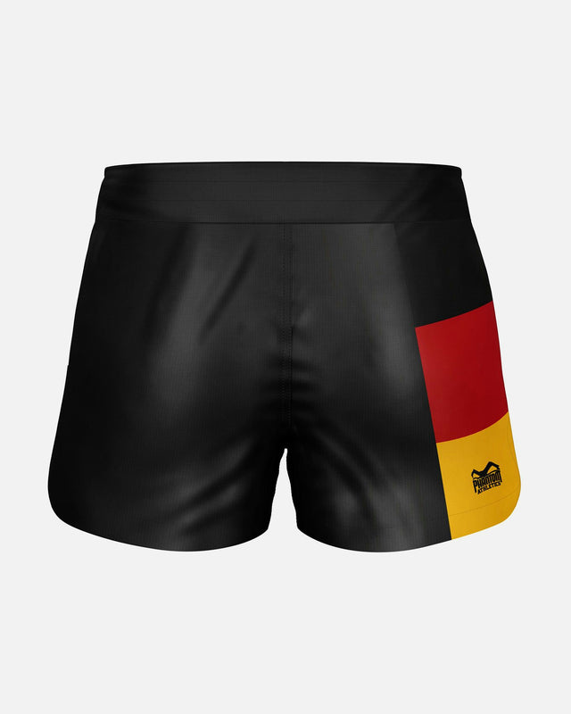 Phantom Athletics MMA-shorts FUSION-R Germany – Sort/Rød/Guld