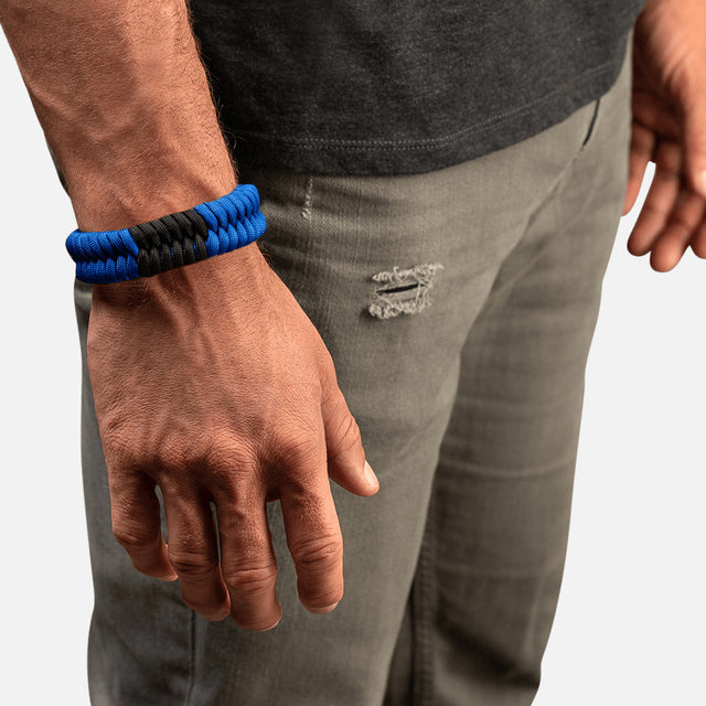 Hayabusa Paracord Jiu Jitsu Armband - Blå