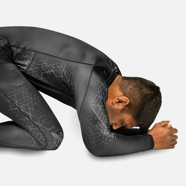 Hayabusa Rashguard Geo Dlouhé rukávy - Šedý