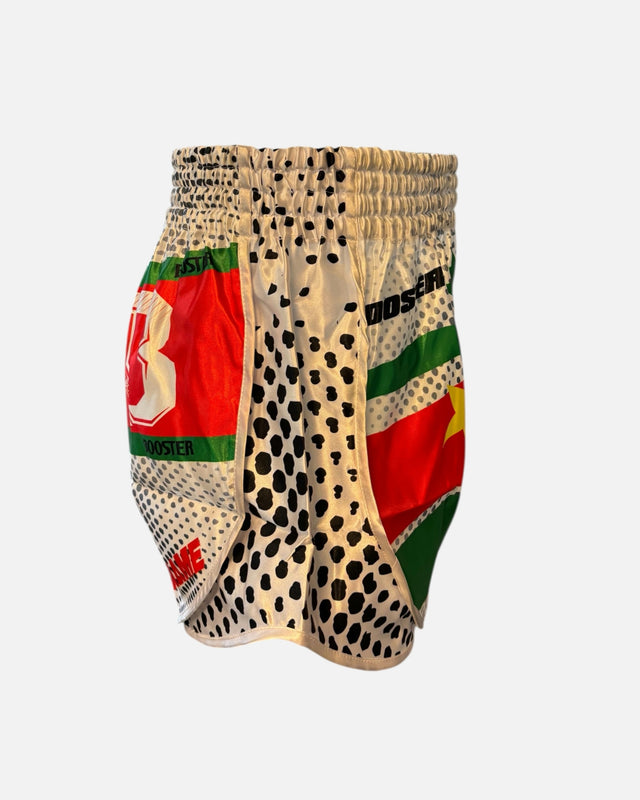 Pantaloncini Muay Thai Booster Suriname – Bianco