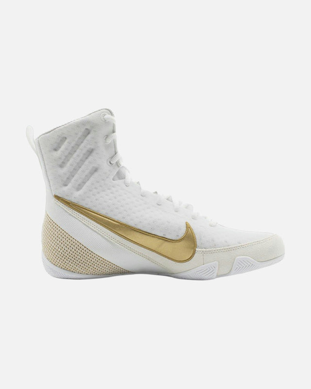 Chaussures de boxe Nike Machomai 3 – Blanc/Or