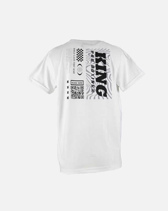 King Pro Boxing Koszulka QR – Biała