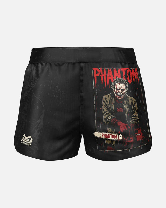 Pantalones de MMA Phantom Athletics Fusion-R Chainsaw – Negro/Gris/Rojo