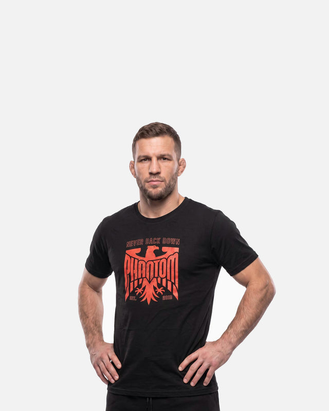 Phantom Athletics T-Shirt Germany Never Back Down – Sort/Rød