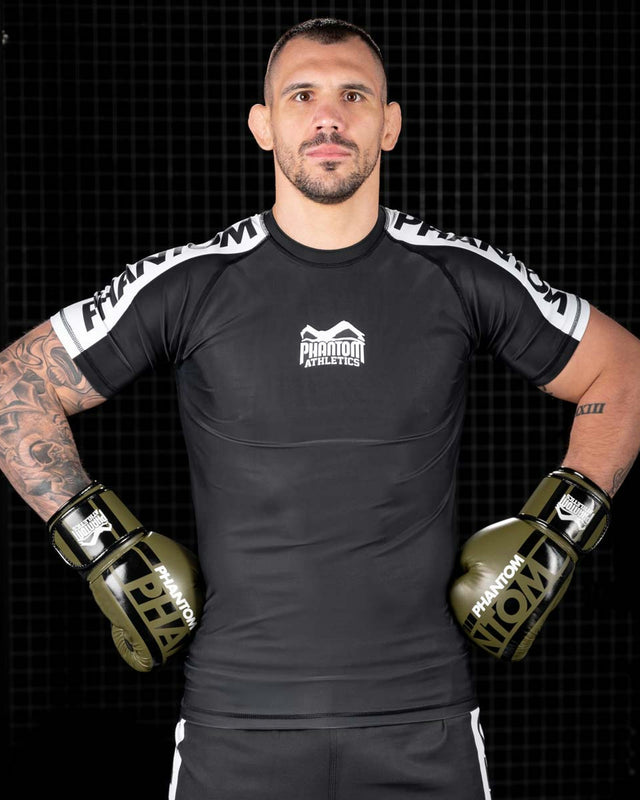 Phantom Athletics Rashguard EVO Apex Short Sleeve – Black