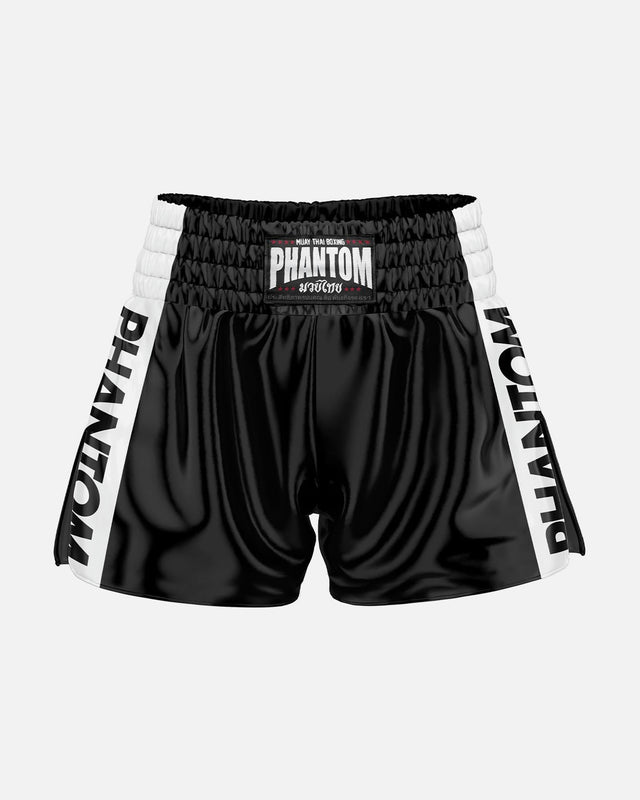 Pantalones de Muay Thai Phantom Athletics Apex – Negro/Blanco