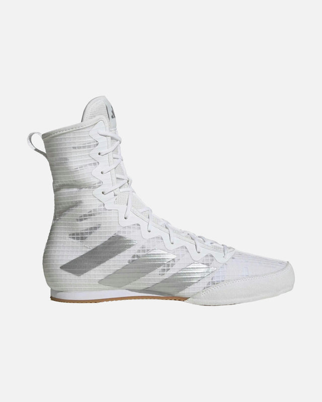 Chaussures de boxe Adidas Box Hog 4 – Blanc/Argent