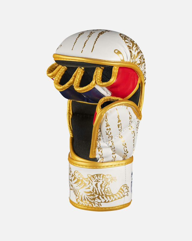 Gants de sparring MMA Phantom Athletics Muay Thai – Blanc/Or