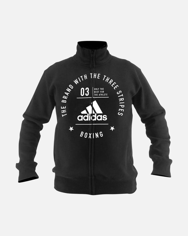 Adidas Trainingsjas Community Boxing – Černá/Bílá