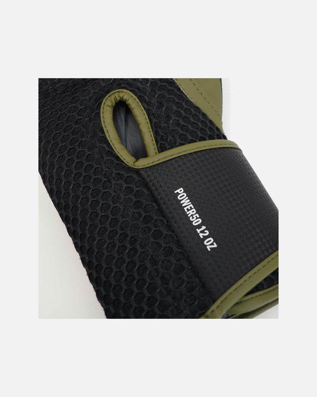 Gants de boxe Adidas Power 50 – Vert/Rouge