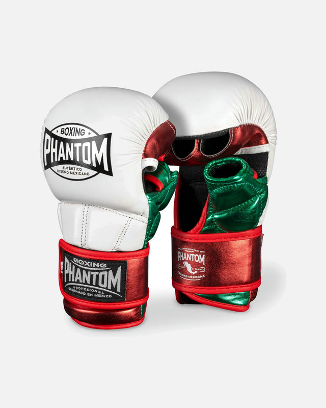 Guantes de MMA Phantom Athletics Mexico – Plata/Verde/Rojo