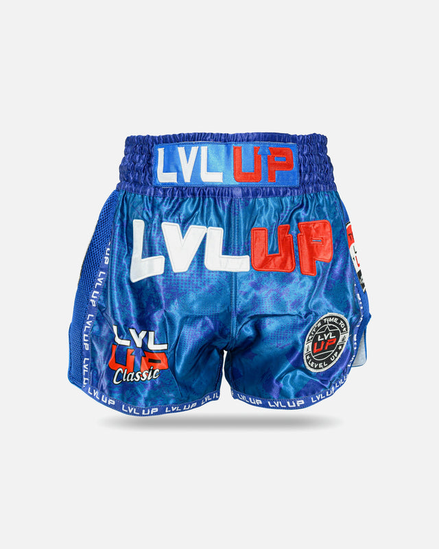 LVL UP Muay Thai shorts Stadium – Blå