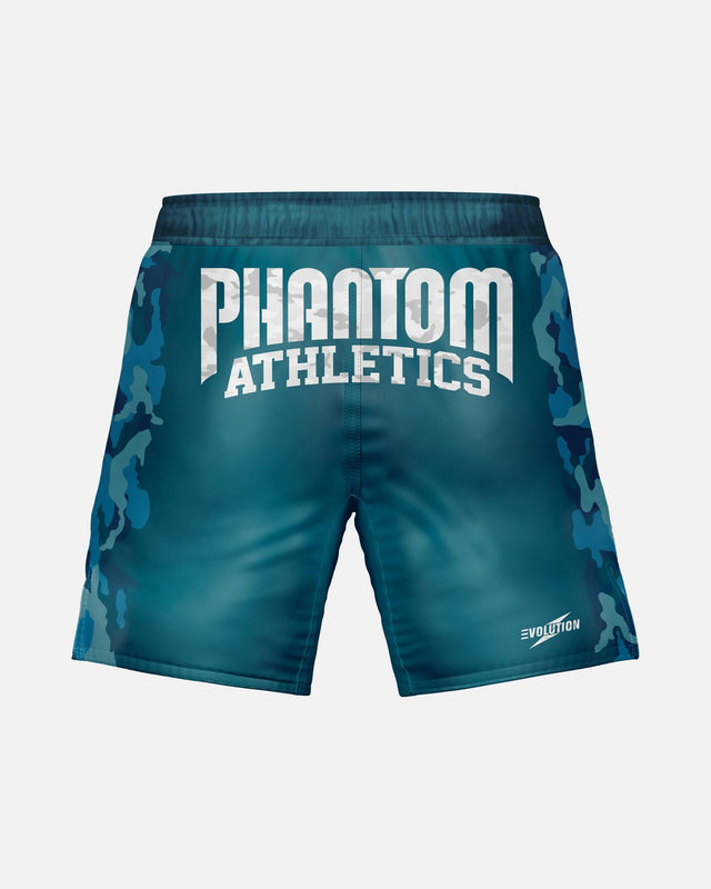 Calções de MMA Phantom Athletics EVO Warfare – Azul-marinho Camuflado