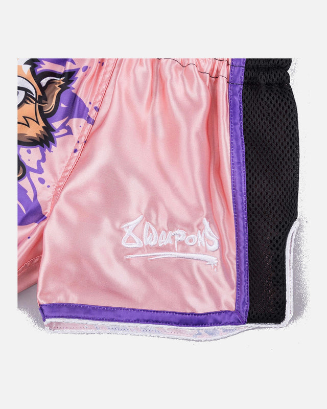 Pantaloni scurți Muay Thai 8 WEAPONS Jenny – Roz