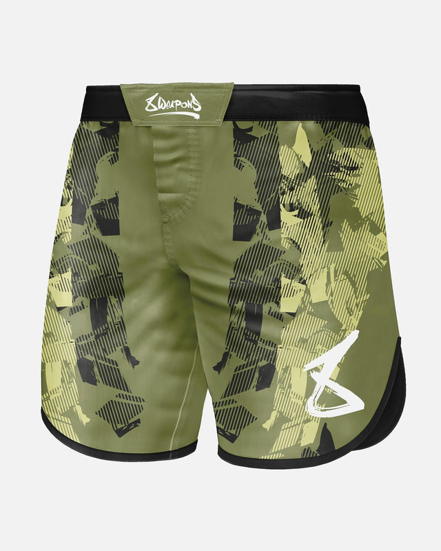 8 WEAPONS MMA-shorts Hit 2.0 - Oliven/Sort