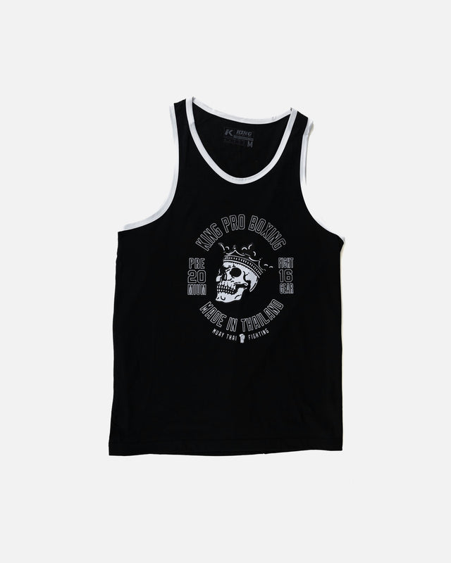 King Pro Boxing Triko Skull 1 – Černé
