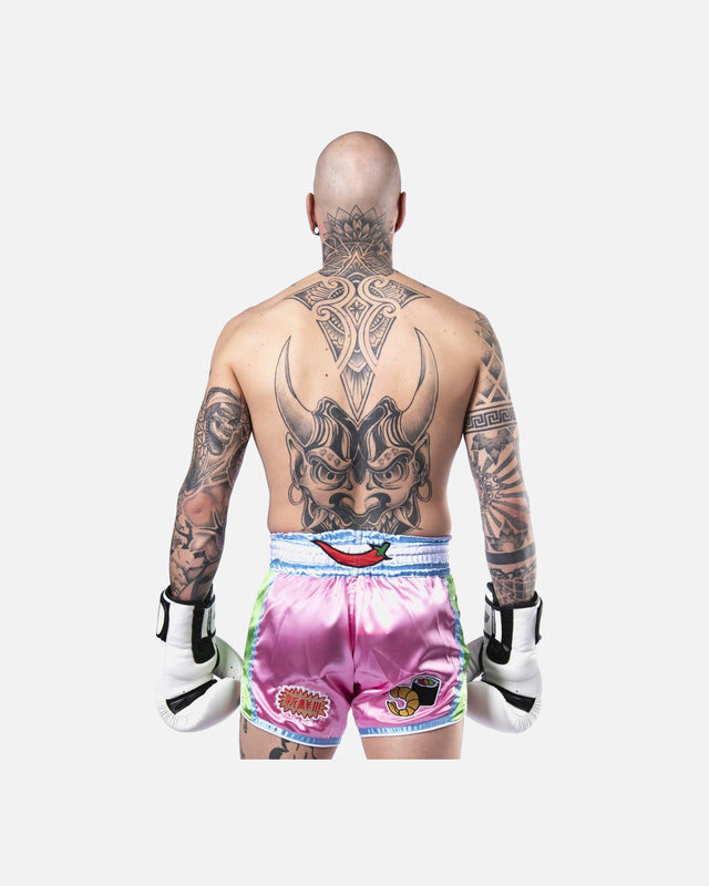 8 WEAPONS Muay Thai shorts Yummy - Lyserød