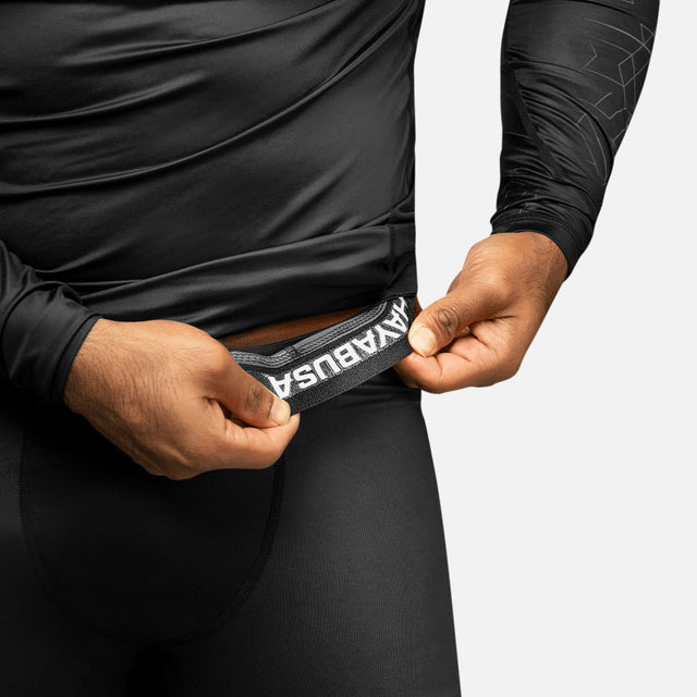 Shorts de compression Hayabusa Geo – Gris