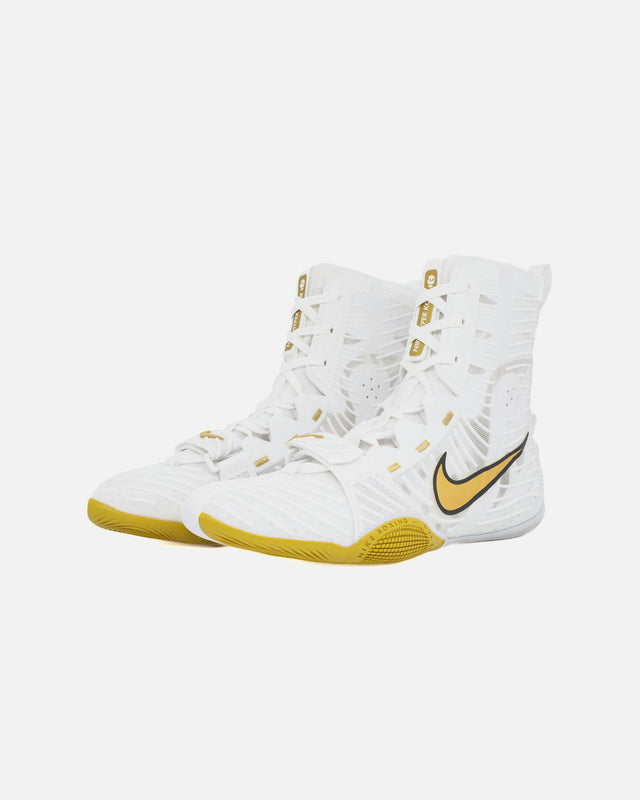 Botas de boxe Nike HyperKO 3 – Branco/Ouro