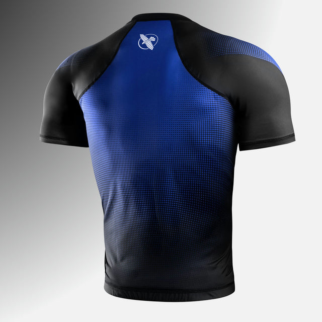 Rashguard Hayabusa Pro Ranked Manga Curta – Azul