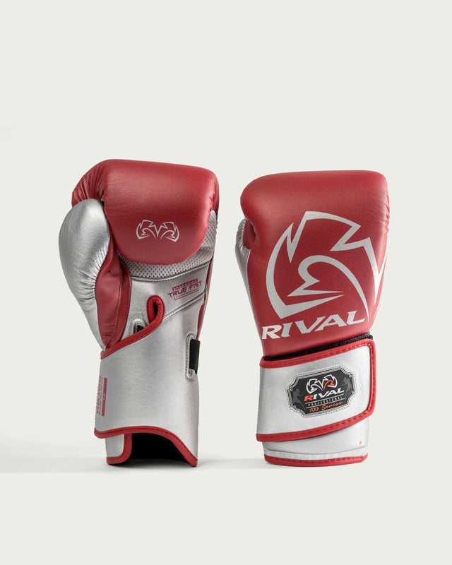 Rękawice workowe Rival RB100 Professional – Czerwone/Srebrne