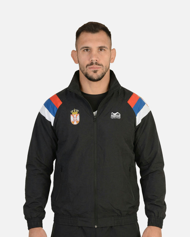 Phantom Athletics Tréninková bunda DMC Team Serbia – Černá