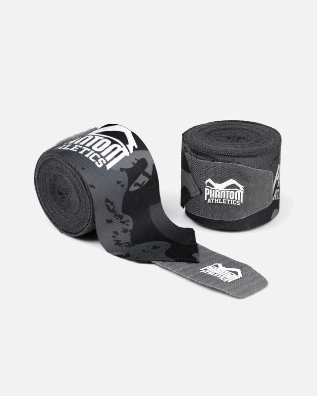 Ligaduras de boxe Phantom Athletics Camo – Preto