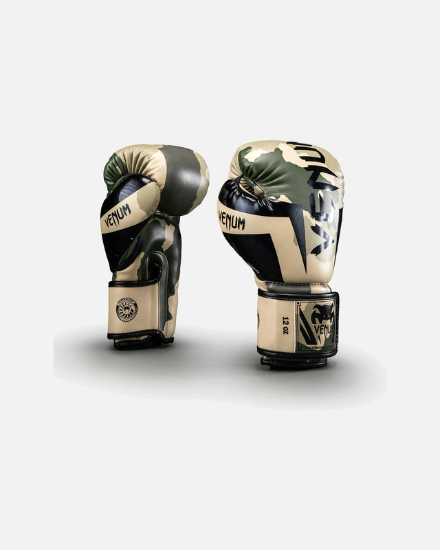 Guantoni da boxe Venum Elite – Kaki/Bianco naturale