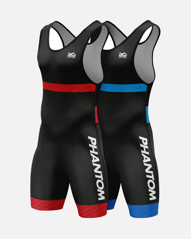 Phantom Athletics Worstelsinglet Raptor - Rot/Blau