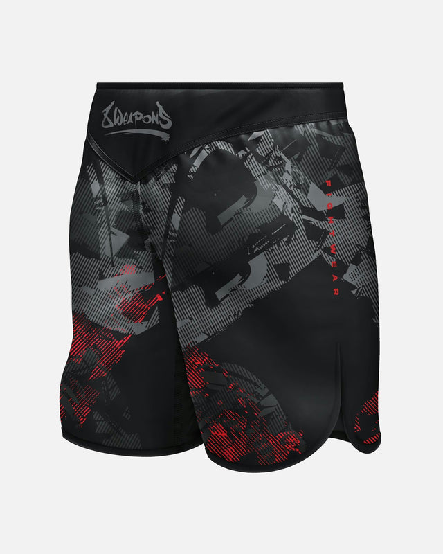 8 WEAPONS MMA-shorts Hit 2.0 – Sort/Rød