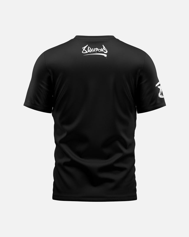 8 WEAPONS T-shirt Sak Yant Tigers – Sort