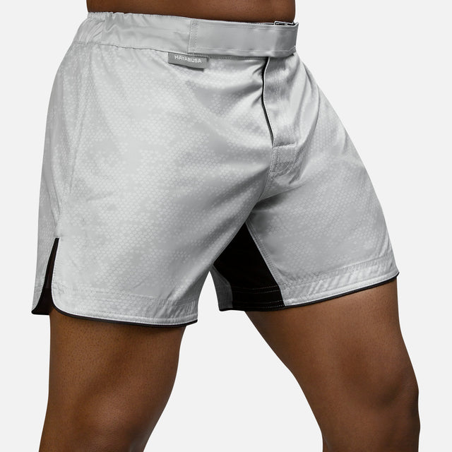 Hayabusa MMA-shorts Hex Mid-Thigh – Hvid