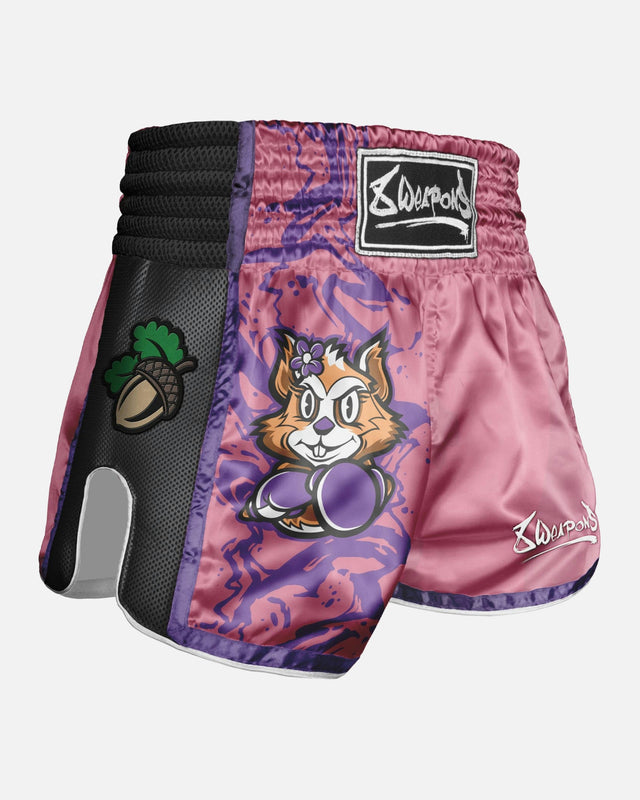 Pantaloni scurți Muay Thai 8 WEAPONS Jenny – Roz